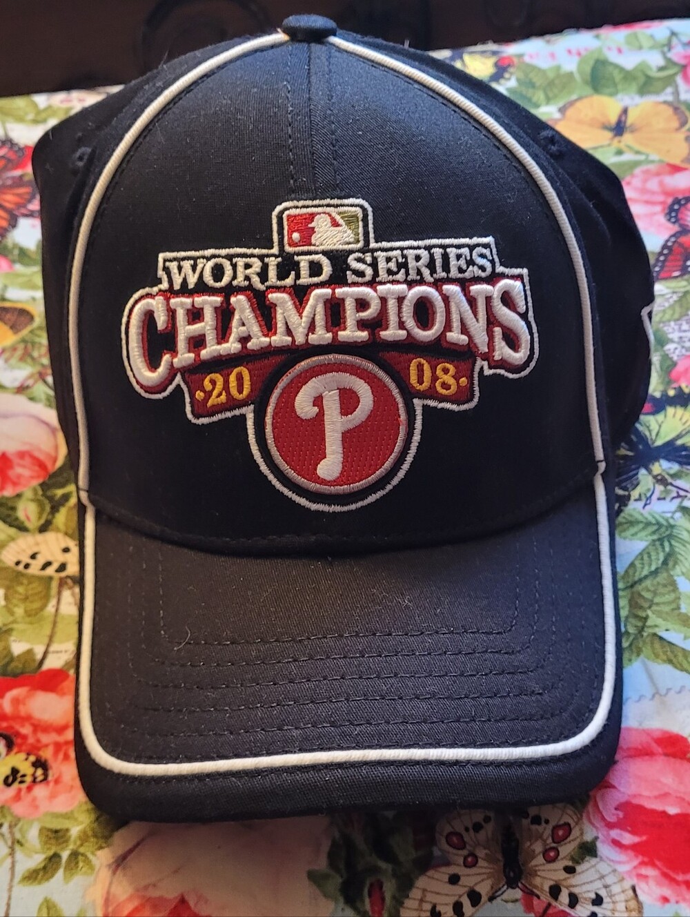 Philadelphia Phillies 2008 World Series Champions Black Baseball Cap